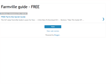 Tablet Screenshot of freefarmvilleguide.blogspot.com