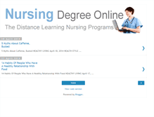 Tablet Screenshot of onlinenursingdegree.blogspot.com