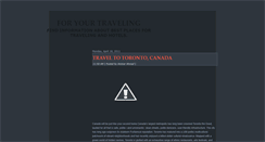 Desktop Screenshot of foryourtraveling.blogspot.com