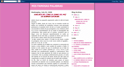 Desktop Screenshot of misfamosaspalabras.blogspot.com