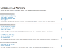 Tablet Screenshot of clearance-lcd-monitors.blogspot.com