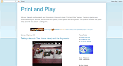 Desktop Screenshot of printandplay.blogspot.com