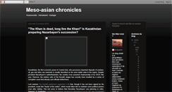 Desktop Screenshot of mesoasia-en.blogspot.com