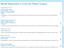 Tablet Screenshot of medicalmalpracticecosmeticsurgery.blogspot.com