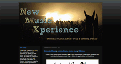 Desktop Screenshot of newmusicexperience.blogspot.com