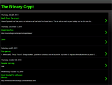 Tablet Screenshot of binarycrypt.blogspot.com