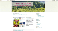 Desktop Screenshot of coatesnotes.blogspot.com