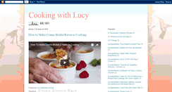 Desktop Screenshot of cookingwithlucylu.blogspot.com