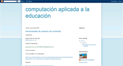 Desktop Screenshot of computacionaplicadaeneducacion.blogspot.com