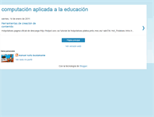 Tablet Screenshot of computacionaplicadaeneducacion.blogspot.com