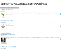 Tablet Screenshot of lascorrientespedagogicascontemporanea.blogspot.com