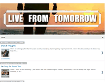 Tablet Screenshot of livefromtomorrow.blogspot.com
