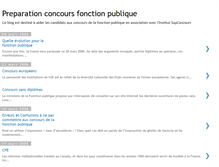 Tablet Screenshot of concoursfonctionpublique.blogspot.com