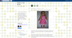 Desktop Screenshot of fashionfordolls.blogspot.com