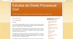 Desktop Screenshot of estudosdedireitoprocessualcivil.blogspot.com