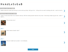 Tablet Screenshot of headlessgab.blogspot.com