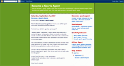Desktop Screenshot of becomeasportsagent.blogspot.com