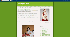 Desktop Screenshot of bonvivantbelle.blogspot.com