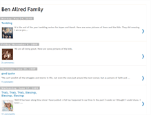 Tablet Screenshot of benallredfamily.blogspot.com