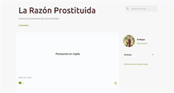 Desktop Screenshot of larazonprostituida.blogspot.com