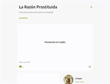 Tablet Screenshot of larazonprostituida.blogspot.com