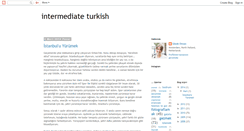 Desktop Screenshot of intermediateturkish.blogspot.com