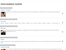 Tablet Screenshot of intermediateturkish.blogspot.com