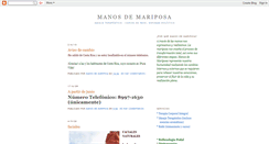 Desktop Screenshot of manosdemariposa.blogspot.com