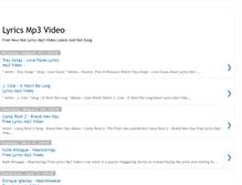 Tablet Screenshot of lyricsmp3video.blogspot.com
