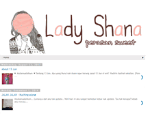 Tablet Screenshot of ladyshanasweet.blogspot.com