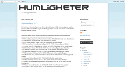 Desktop Screenshot of humligheter.blogspot.com