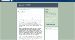 Desktop Screenshot of confusedrambler.blogspot.com