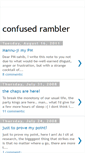 Mobile Screenshot of confusedrambler.blogspot.com