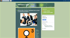 Desktop Screenshot of educaoesaber.blogspot.com