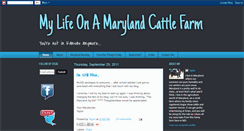 Desktop Screenshot of mylifeonamdcattlefarm.blogspot.com