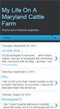 Mobile Screenshot of mylifeonamdcattlefarm.blogspot.com