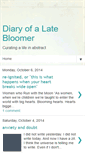 Mobile Screenshot of diaryofalatebloomer.blogspot.com