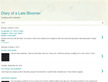 Tablet Screenshot of diaryofalatebloomer.blogspot.com