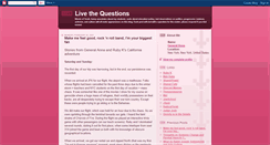 Desktop Screenshot of livethequestions.blogspot.com