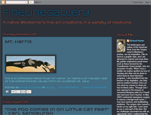 Tablet Screenshot of finelinegallery.blogspot.com