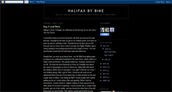 Desktop Screenshot of bikinginhalifax.blogspot.com