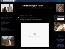 Tablet Screenshot of forbidden-kingdom-trailer.blogspot.com