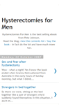 Mobile Screenshot of hysterectomies4men.blogspot.com