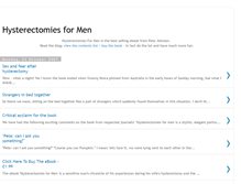 Tablet Screenshot of hysterectomies4men.blogspot.com