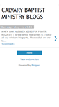 Mobile Screenshot of calvarybaptistministries.blogspot.com