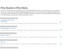 Tablet Screenshot of fiftypoundsinfiftyweeks.blogspot.com