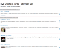 Tablet Screenshot of kyzcreativecards.blogspot.com