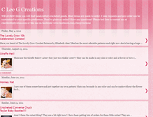 Tablet Screenshot of cleegcreations.blogspot.com