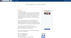 Desktop Screenshot of colloquialmusings.blogspot.com