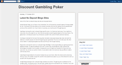 Desktop Screenshot of discount-gamblingpoker.blogspot.com